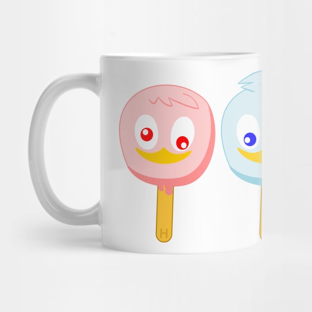 DuckTales Huey Dewey and Louie ice cream by CoreyUnlimited